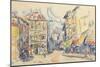 Carnet : rue d'une ville-Paul Signac-Mounted Giclee Print