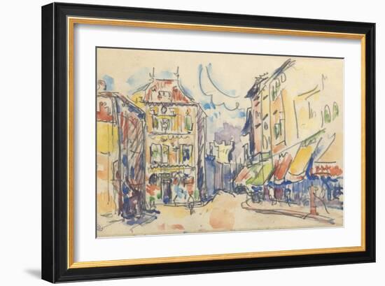 Carnet : rue d'une ville-Paul Signac-Framed Giclee Print