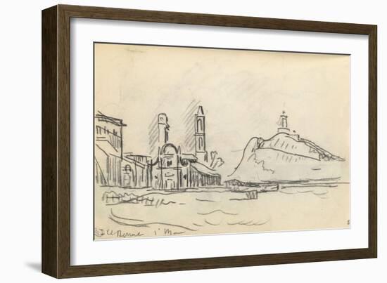 Carnet : Vue de l'île Rousse-Paul Signac-Framed Giclee Print