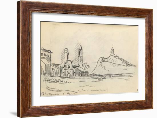 Carnet : Vue de l'île Rousse-Paul Signac-Framed Giclee Print