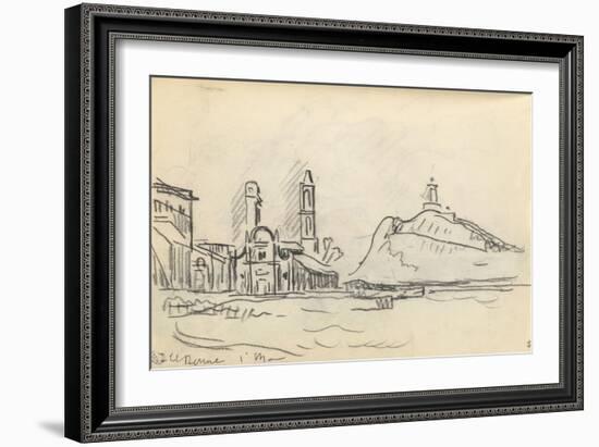 Carnet : Vue de l'île Rousse-Paul Signac-Framed Giclee Print