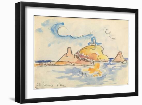 Carnet : Vue de l'île Rousse-Paul Signac-Framed Giclee Print
