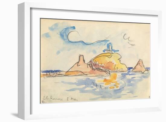 Carnet : Vue de l'île Rousse-Paul Signac-Framed Giclee Print