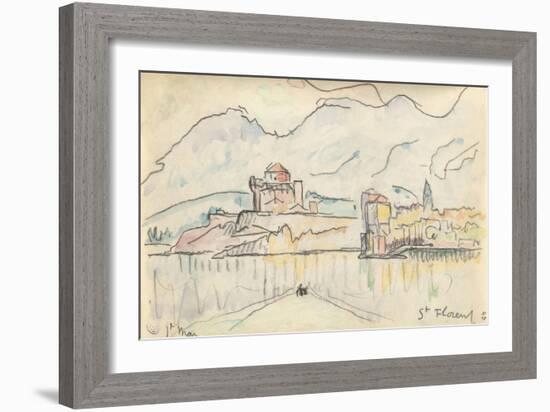 Carnet : Vue de saint-Florent-Paul Signac-Framed Giclee Print