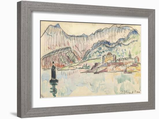 Carnet : Vue de saint Florent-Paul Signac-Framed Giclee Print