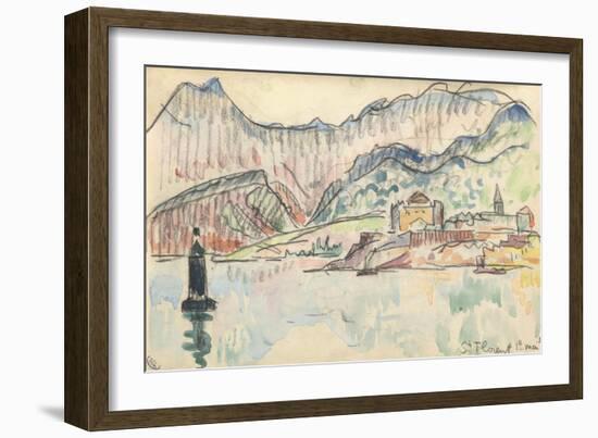 Carnet : Vue de saint Florent-Paul Signac-Framed Giclee Print