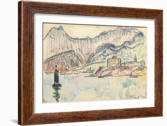 Carnet : Vue de saint Florent-Paul Signac-Framed Giclee Print