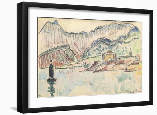 Carnet : Vue de saint Florent-Paul Signac-Framed Giclee Print