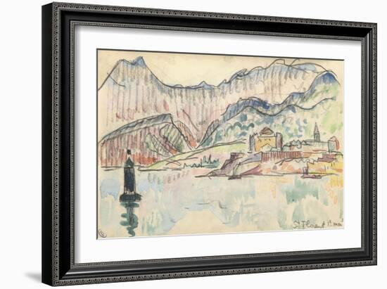 Carnet : Vue de saint Florent-Paul Signac-Framed Giclee Print