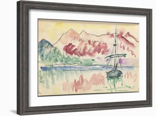 Carnet : Vue du golfe de Calvi ou de Saint Florent-Paul Signac-Framed Giclee Print