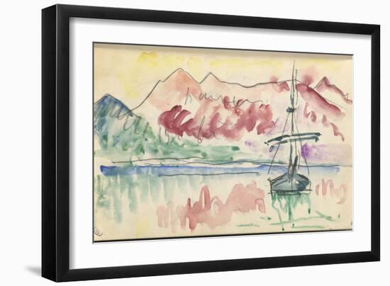 Carnet : Vue du golfe de Calvi ou de Saint Florent-Paul Signac-Framed Giclee Print