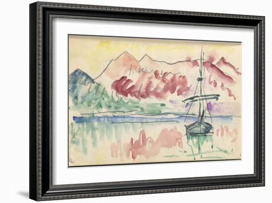 Carnet : Vue du golfe de Calvi ou de Saint Florent-Paul Signac-Framed Giclee Print