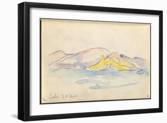 Carnet : Vue du golfe de Calvi-Paul Signac-Framed Giclee Print