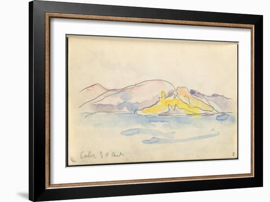 Carnet : Vue du golfe de Calvi-Paul Signac-Framed Giclee Print