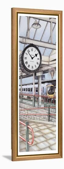 Carnforth Railway Station Clock, Lancashire, 2008-Sandra Moore-Framed Premier Image Canvas