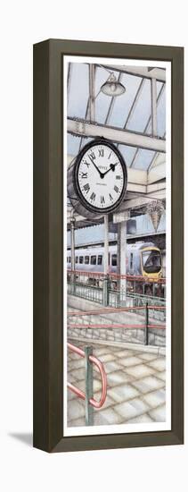 Carnforth Railway Station Clock, Lancashire, 2008-Sandra Moore-Framed Premier Image Canvas