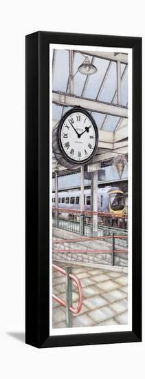 Carnforth Railway Station Clock, Lancashire, 2008-Sandra Moore-Framed Premier Image Canvas