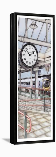 Carnforth Railway Station Clock, Lancashire, 2008-Sandra Moore-Framed Premier Image Canvas