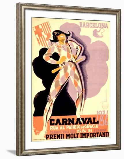 Carnival, 1936-Unknown Tubau-Framed Giclee Print