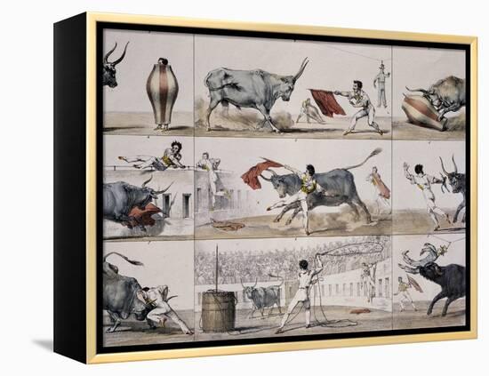 Carnival Bullfight-null-Framed Premier Image Canvas