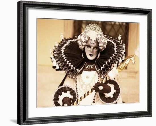 Carnival Costume, Venice, Veneto, Italy-Simon Harris-Framed Photographic Print