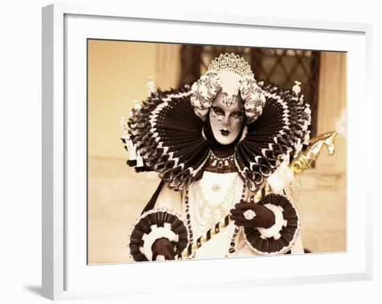 Carnival Costume, Venice, Veneto, Italy-Simon Harris-Framed Photographic Print