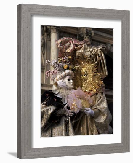 Carnival Costumes, Venice, Veneto, Italy-Roy Rainford-Framed Photographic Print