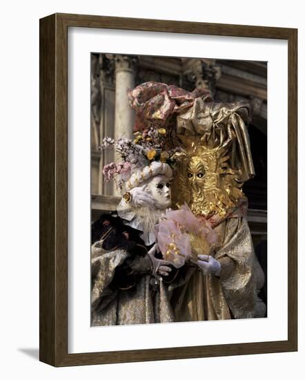 Carnival Costumes, Venice, Veneto, Italy-Roy Rainford-Framed Photographic Print