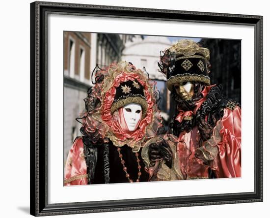 Carnival Costumes, Venice, Veneto, Italy-Simon Harris-Framed Photographic Print