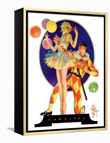 "Carnival,"February 25, 1933-Joseph Christian Leyendecker-Framed Premier Image Canvas