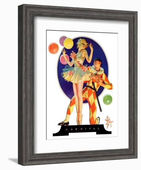 "Carnival,"February 25, 1933-Joseph Christian Leyendecker-Framed Giclee Print