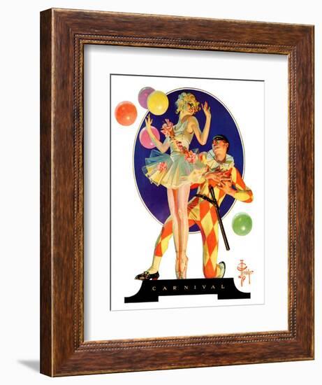 "Carnival,"February 25, 1933-Joseph Christian Leyendecker-Framed Giclee Print