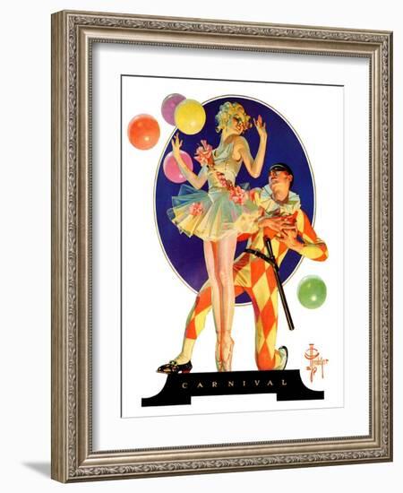 "Carnival,"February 25, 1933-Joseph Christian Leyendecker-Framed Giclee Print