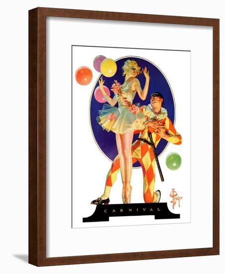 "Carnival,"February 25, 1933-Joseph Christian Leyendecker-Framed Giclee Print