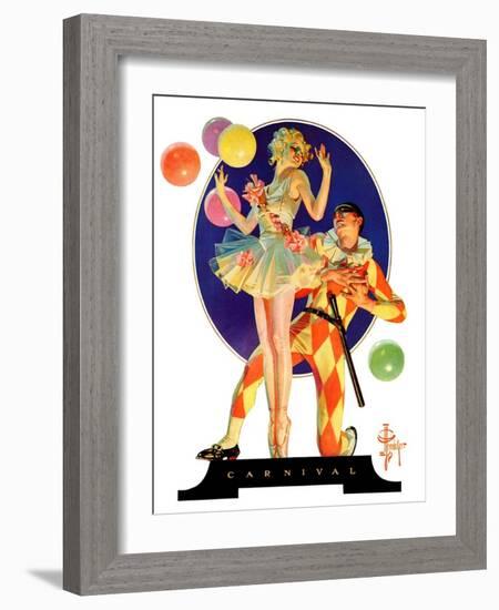 "Carnival,"February 25, 1933-Joseph Christian Leyendecker-Framed Giclee Print