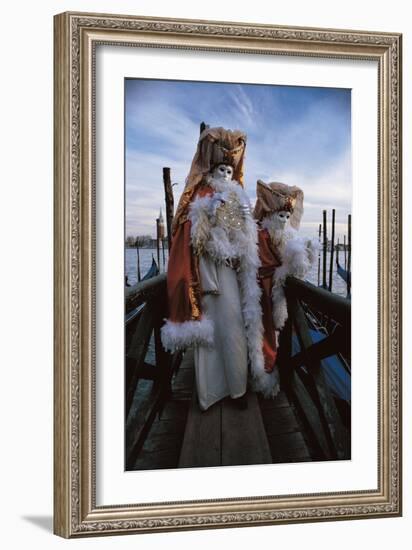 Carnival Figures-Simon Marsden-Framed Giclee Print