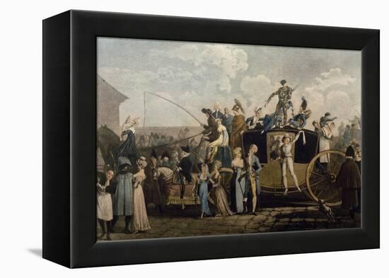 Carnival in 1810, Print by Philibert Louis Debucourt (1755-1832)-null-Framed Premier Image Canvas