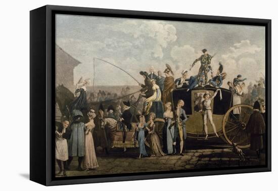 Carnival in 1810, Print by Philibert Louis Debucourt (1755-1832)-null-Framed Premier Image Canvas