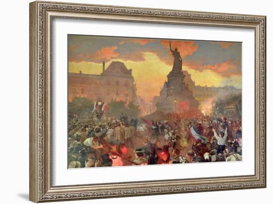 Carnival in Paris in Honour of the Russian Navy, 5th October 1893, 1900-Leon Bakst-Framed Giclee Print