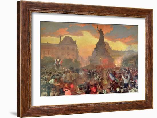 Carnival in Paris in Honour of the Russian Navy, 5th October 1893, 1900-Leon Bakst-Framed Giclee Print