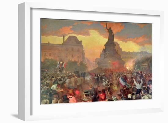 Carnival in Paris in Honour of the Russian Navy, 5th October 1893, 1900-Leon Bakst-Framed Giclee Print