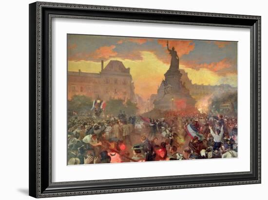 Carnival in Paris in Honour of the Russian Navy, 5th October 1893, 1900-Leon Bakst-Framed Giclee Print