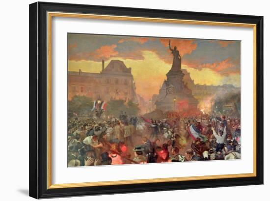 Carnival in Paris in Honour of the Russian Navy, 5th October 1893, 1900-Leon Bakst-Framed Giclee Print