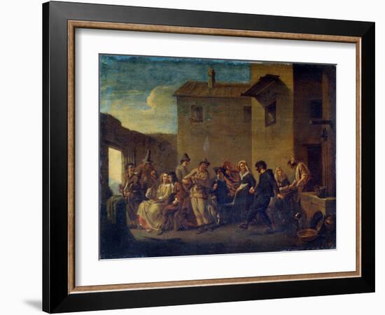 Carnival in Venice, 17th Century-Johannes Lingelbach-Framed Giclee Print