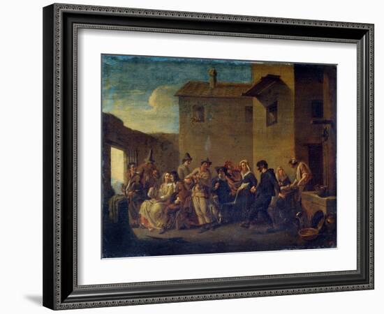 Carnival in Venice, 17th Century-Johannes Lingelbach-Framed Giclee Print