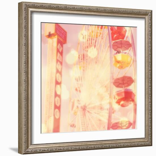 Carnival Lights on a Big Wheel-Myan Soffia-Framed Photographic Print