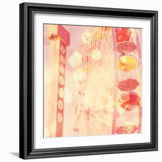 Carnival Lights on a Big Wheel-Myan Soffia-Framed Photographic Print