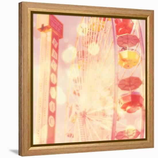 Carnival Lights on a Big Wheel-Myan Soffia-Framed Premier Image Canvas