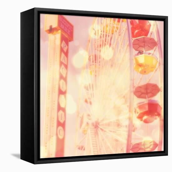 Carnival Lights on a Big Wheel-Myan Soffia-Framed Premier Image Canvas