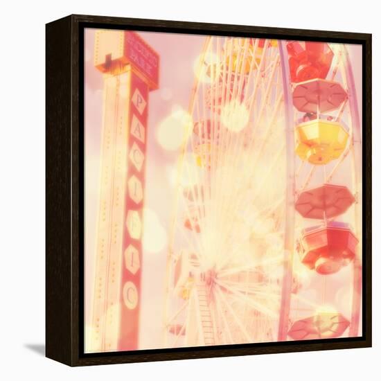 Carnival Lights on a Big Wheel-Myan Soffia-Framed Premier Image Canvas